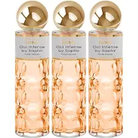 Saphir Oui Intense 200ml Eau De Parfum 3 Enheter