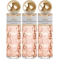 Saphir Perfect Woman 200ml Eau De Parfum 3 Enheter