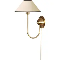Globen Lighting vegglampe IRIS, kremfarget, høyde 32 cm
