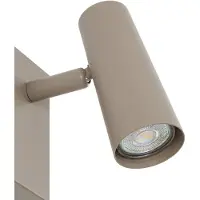 LINDBY vegglampe Iluna, 1 lyskilde, kaffebrun, metall, GU10