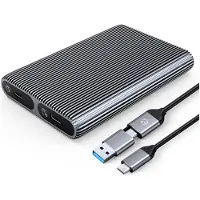 ORICO Diskbrønn 2x M.2 SATA+NVME USB-C 3.2 6Gbps/10Gbps - grå