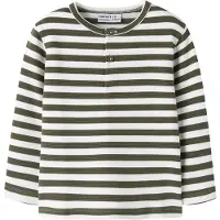 Name It Mini Genser - NmmNiles - Olive Natt - - 6 år (116) - Genser