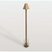 MORETTI LED-gatelampe Silva Frame, høyde 80 cm, antikk messing, IP65