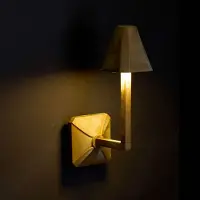 MORETTI Utendørs LED-vegglampe Silva Frame, høyde 30 cm, antikk messing