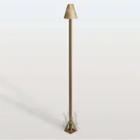 MORETTI LED-gatelampe Silva Disk, høyde 100 cm, antikk messing, IP65