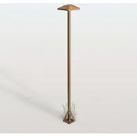 MORETTI LED-gatelampe Aura Edge, høyde 100 cm, antikk messing, IP65