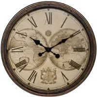 Atmosphera Vintage World Veggklokke