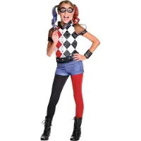 Rubies Kostymer - Deluxe Harley Quinn - - 8-10 år (128-140) - Kostymer