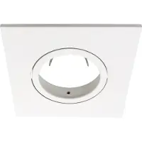 Nordtronic GU10 G2 front for Quick/Uni Install G2 & Uni Install Dimmer, matt hvit/firkantet