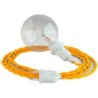 Creative Cables Snake Twisted Shade Ready 3m Lampettledning