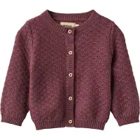 Wheat Cardigan - Strikk - Magnella - Aubergine - - 2 år (92) - Cardigan