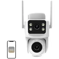 MOES WCM-Q29 8 MP Wi-Fi-IP-kamera med to objektiver