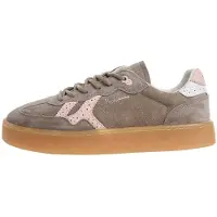 Pepe Jeans for woman. PLS000044 Dark beige Maya Classic leather sneakers (38), Flat, Laces, Casual
