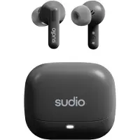 Sudio C8 true wireless in-ear-hodetelefoner / ørepropper med ANC og Bluetooth 5.4 – Svart