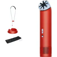 Dyson HushJet Mini Cool-vifte (fargen karneolrød/himmelblå)