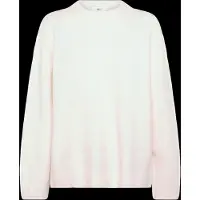 Gina Tricot  - Crew neck knitted sweater - Strikkede gensere - Hvit - S - Dame