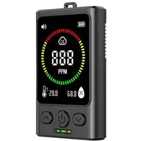 Mtp Products GC300 Mini 4-i-1 karbonmonoksiddetektor - Overvåker CO, brennbare gasser, temperatur og fuktighet