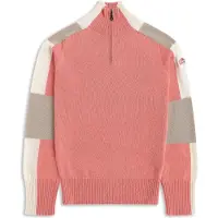 Bergans Lyderhorn Half-Zip Ullgenser Dame Light Weathered Red/Beige M