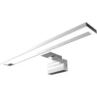 Osram LED-speillampe Orbis Saturn, krom, bredde 50 cm, IP44