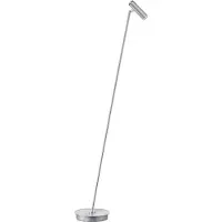 B-Leuchten LED-gulvlampe Tom, dimbar, nikkel