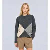 Semicouture for woman. Y6WE90 Keira gray jersey (XS), Casual, Grey, Polyester