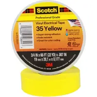 Scotch 35 isolasjonstape 35 SCOTCH35-19X20YE gul (L x B) 20 m x 19 mm 1 stk