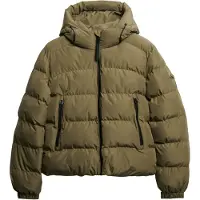 Superdry for woman. W5011996A Stanton Hooded Quilted Jacket green (XXL), Casual, Polyester