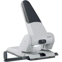 Leitz Hulapparat 5180, 2 huller, 65 ark, sølv