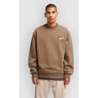 RVCA Dalas Tiger Palm Crew Genser brun