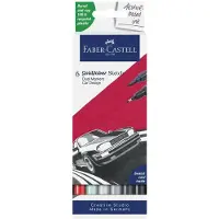 Faber-Castell 164813, Flerfarget, Fint, Resirkulert plast, 0,6 mm, Pappeske, 6 stykker