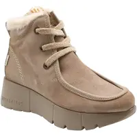 Hispanitas for woman. PHI265130 Taupe Montana leather ankle boots (38), Flat, Laces