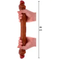 Scala Foreskin DobbelDildo - 46 cm