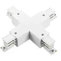 Global X-kontakt 3-faset strømskinne Noa, hvit