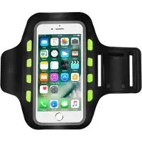 Sinox løbearmbånd med LED lys til smartphone. Sort