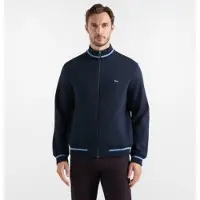 HARMONT & BLAINE for man. FRR180021955 Navy Blue 3D Fleece Full Zip Sweatshirt (M), Casual, Cotton, Long sleeve