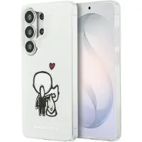Karl Lagerfeld Samsung Galaxy S26 Ultra IML Karl&Choupette Magnetisk-deksel med logo på baksiden - Gjennomsiktig