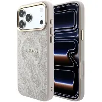 GUESS iPhone 18 Pro Max 4G Gold Frame-deksel - MagSafe-kompatibel - rosa