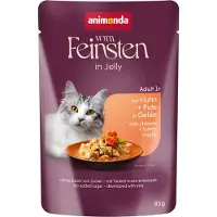 Animonda Vom Feinsten Økonomipakke Adult Raffinesse i gelé 48 x 85 g - rik på kylling med kalkun