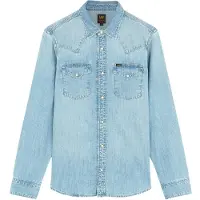 Lee Western Denim Regular Fit Skjorte Med Lange Ermer