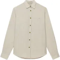 Superdry Premium Linen Slim Skjorte Med Lange Ermer