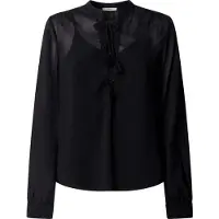 Pepe Jeans for woman. PL3051559 Julianna black blouse (S), Casual, Viscose, Long sleeve