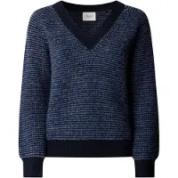 Pepe Jeans for woman. PL7000199 Allie V navy jersey (XS), Casual, Polyester, Long sleeve