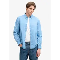 Superdry Garment Dyed Skjorte Med Lange Ermer