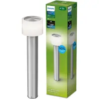 Philips LED-sokkellampe Otis UE, stål, IP44