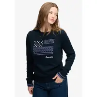 Superdry Statement Cable Flag Knit Genser
