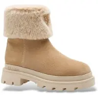Blauer for woman. F6KIMMEL10 Kimmel 10 beige leather ankle boots (39), Flat, Zip, Casual