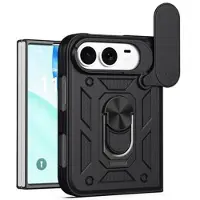 Mtp Products iPhone Duo Hybrid-deksel med Roterende Ring med Kameraskjold - Svart