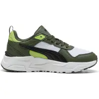 Puma Trinity 2 Lite Sneakers Youth, Shoes, White/Black/Moss Veil, 37