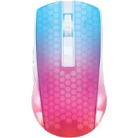 Deltaco GAMING DM320 Transparents RGB Wireless - Gaming mus - 6 knapper - Hvit