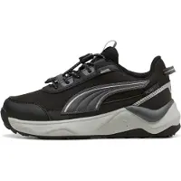 Puma Evolve 2.0 PURE-TEX Trail Sneakers Kids, Shoes, Black/Moody Gray/Silver, 32